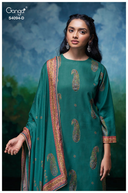 Hyora 4094 Ganga Pashmina Suits Manufacturer