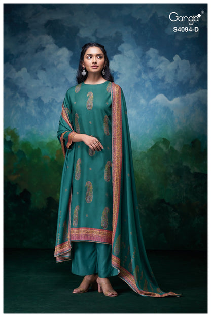 Hyora 4094 Ganga Pashmina Suits Manufacturer