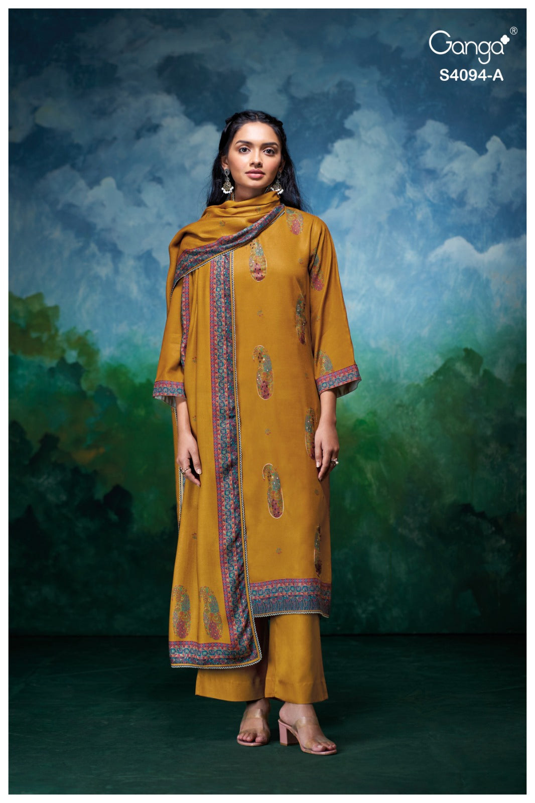 Hyora 4094 Ganga Pashmina Suits Manufacturer