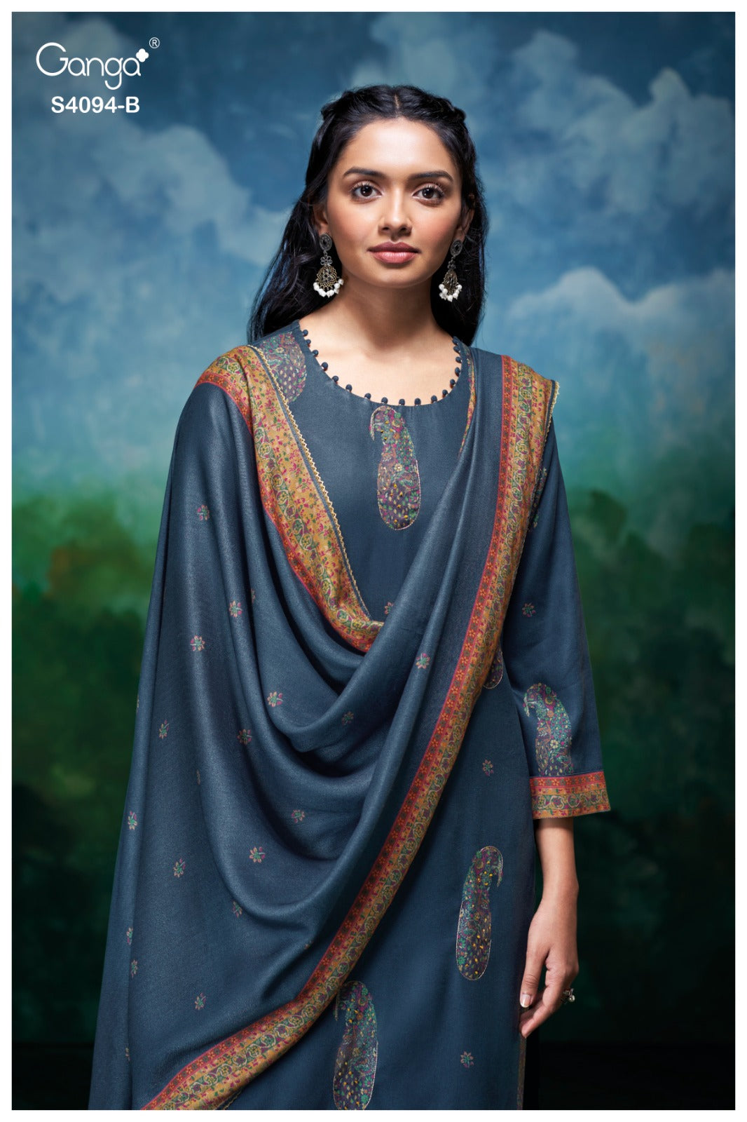 Hyora 4094 Ganga Pashmina Suits Manufacturer