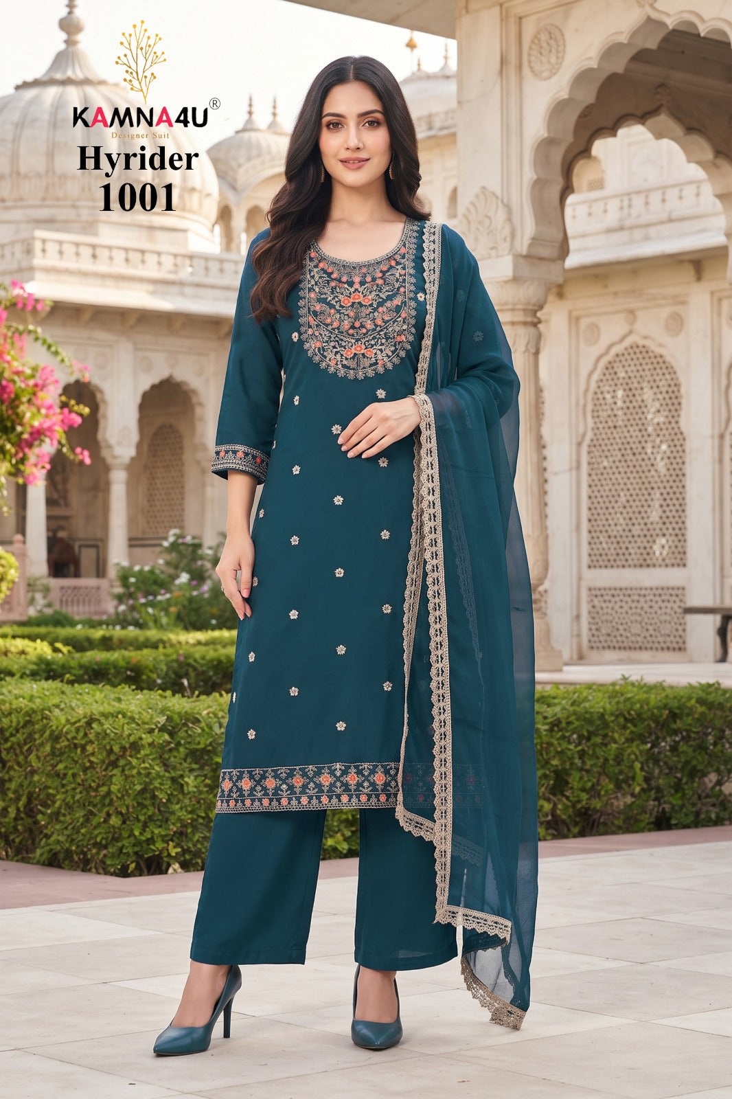 Hyrider Kamna4U Roman Readymade Pant Style Suits Wholesaler