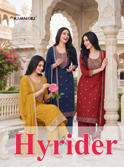 Hyrider Kamna4U Roman Readymade Pant Style Suits Wholesaler
