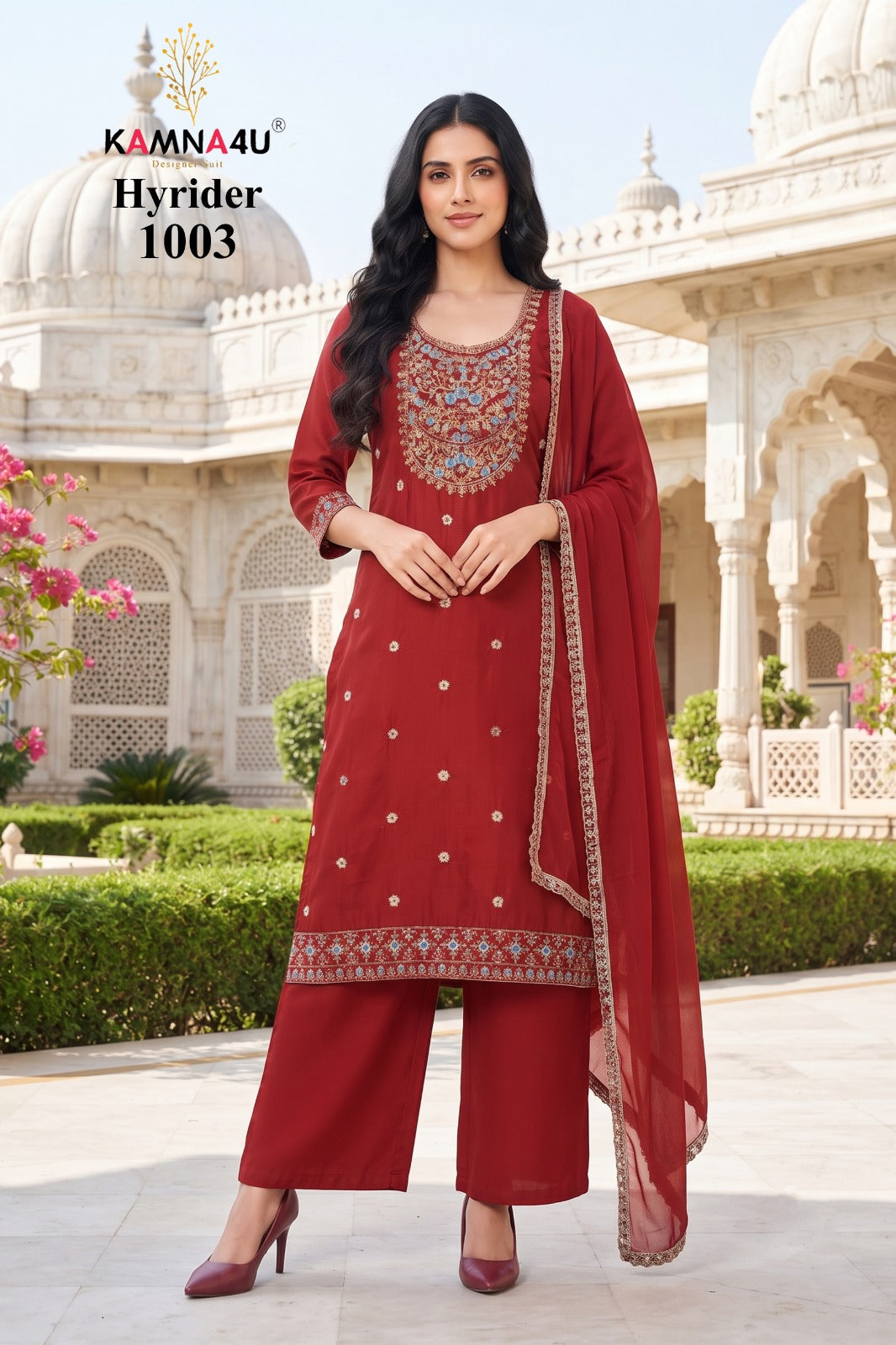 Hyrider Kamna4U Roman Readymade Pant Style Suits Wholesaler