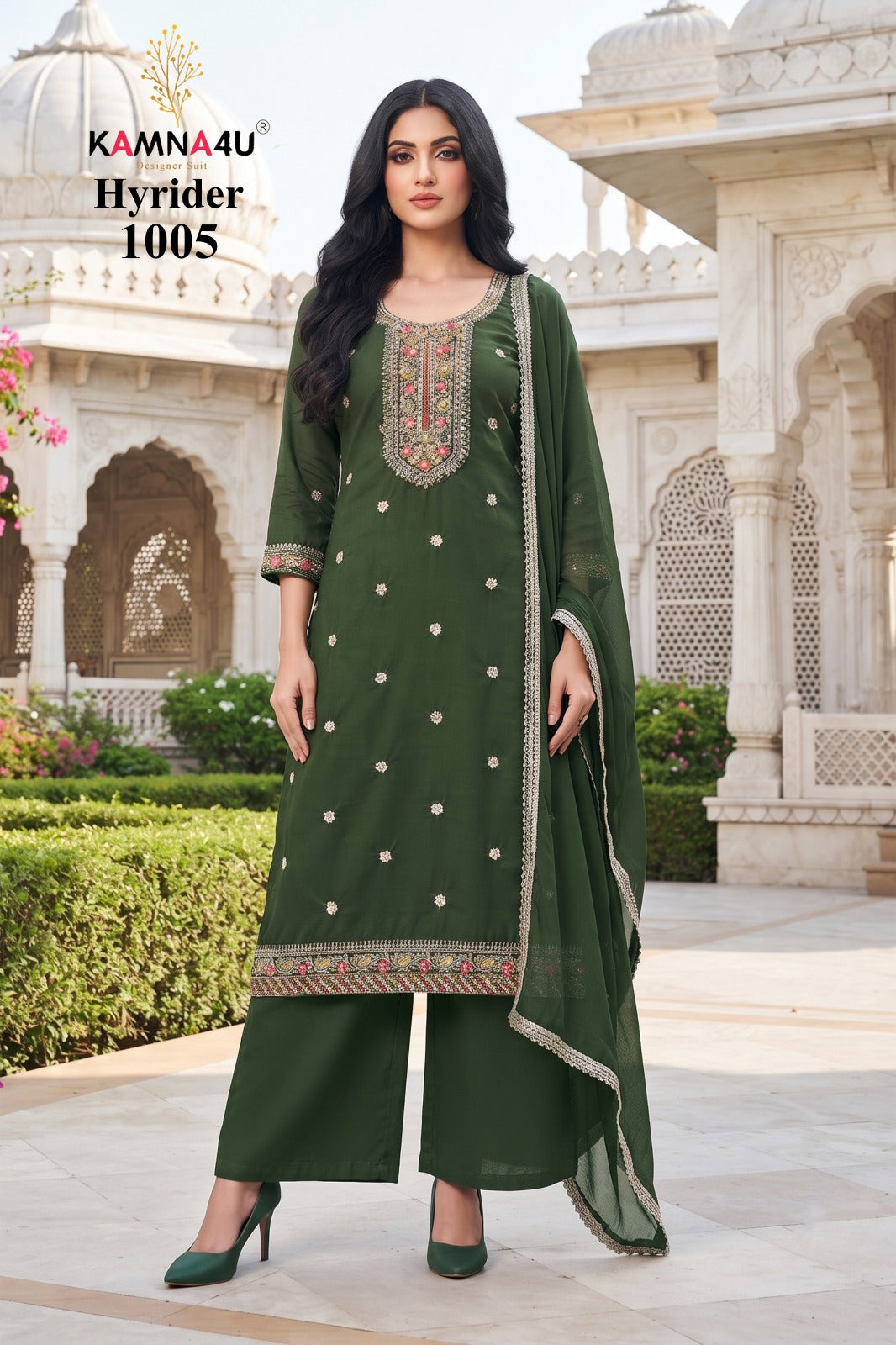 Hyrider Kamna4U Roman Readymade Pant Style Suits Wholesaler