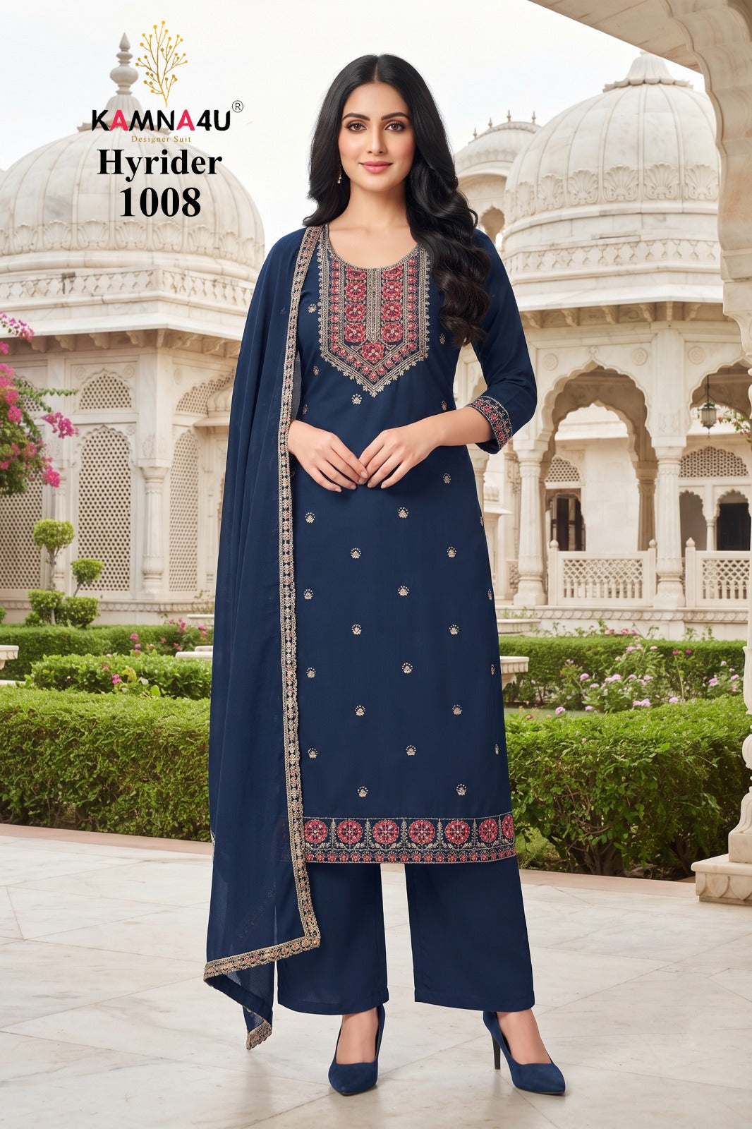 Hyrider Kamna4U Roman Readymade Pant Style Suits Wholesaler