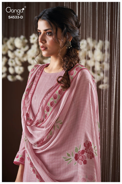 Hysra 4533 Ganga Lilen Plazzo Style Suits Manufacturer