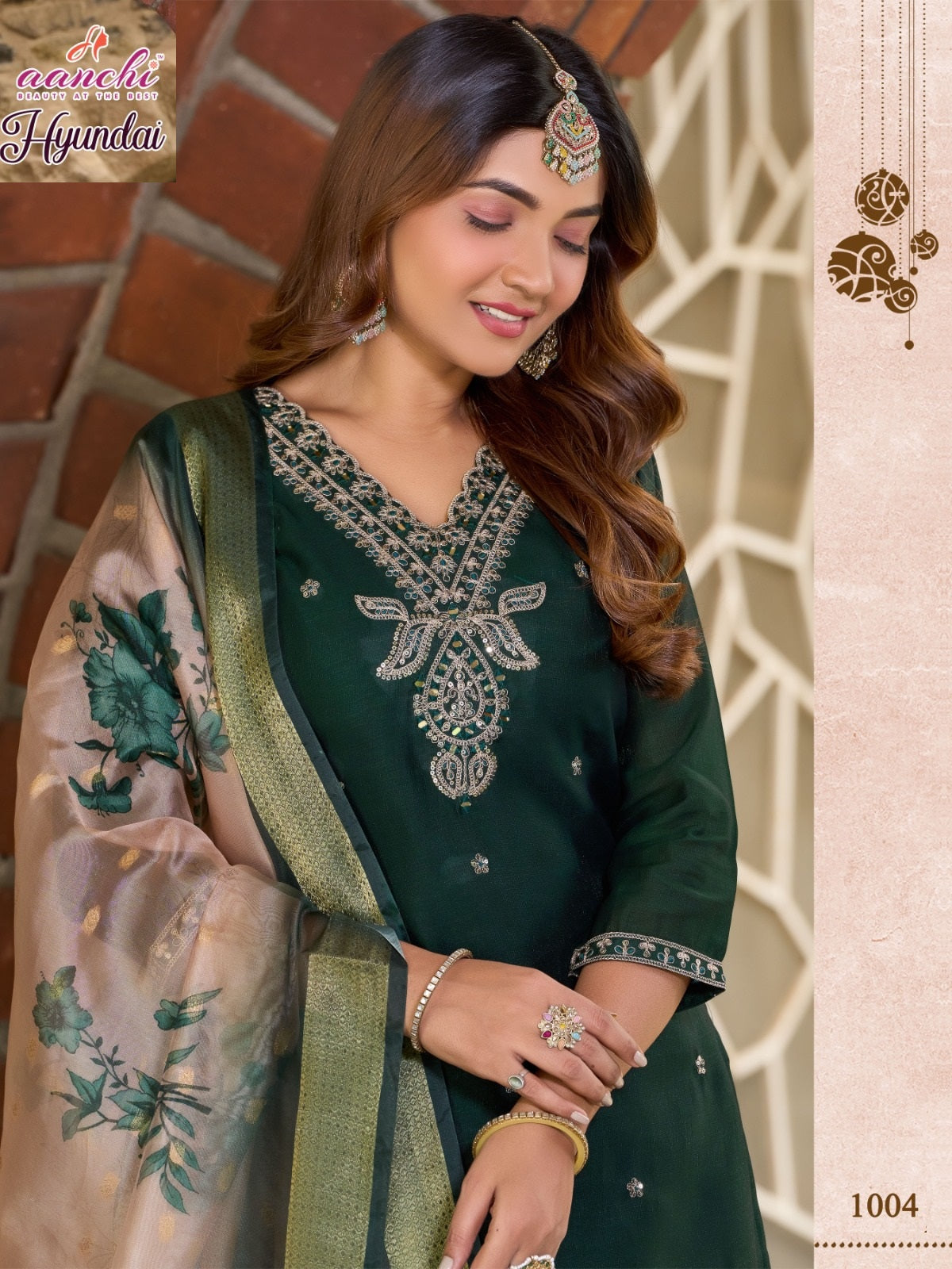 Hyundai Aanchi Vichitra Readymade Pant Style Suits Wholesaler Ahmedabad