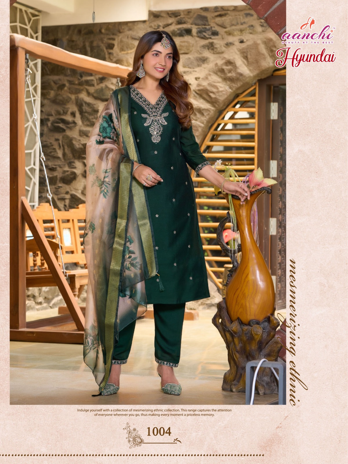 Hyundai Aanchi Vichitra Readymade Pant Style Suits Wholesaler Ahmedabad