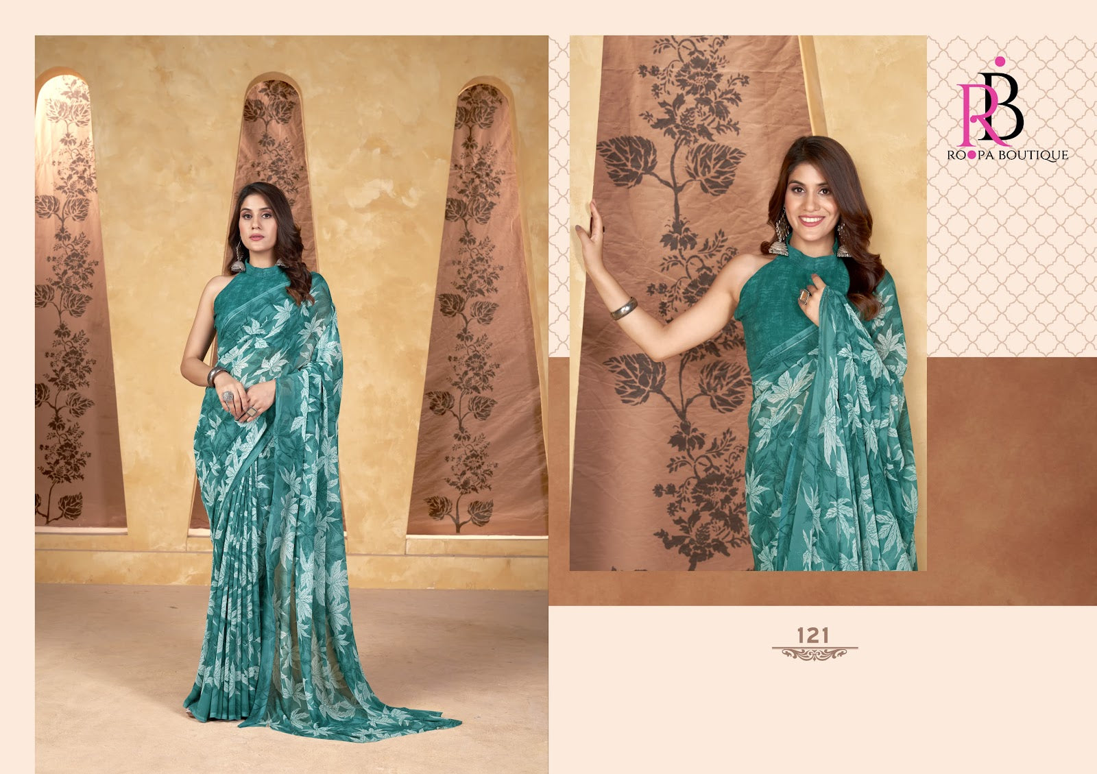 Zeeya Radhika Vol 6 Roopa Boutique Weightless Sarees Exporter Ahmedabad