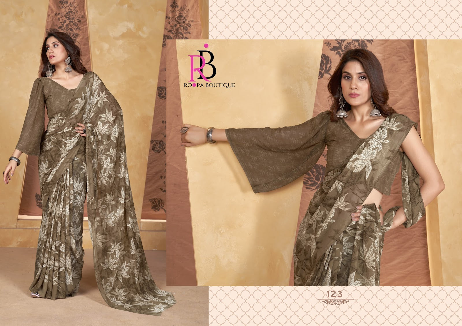 Zeeya Radhika Vol 6 Roopa Boutique Weightless Sarees Exporter Ahmedabad