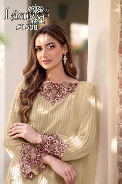 1508 Laxuria Trendz Georgette Pakistani Readymade Suits Wholesaler