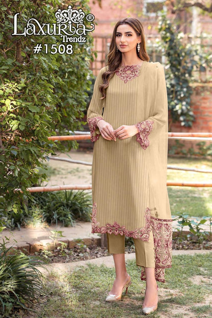 1508 Laxuria Trendz Georgette Pakistani Readymade Suits Wholesaler