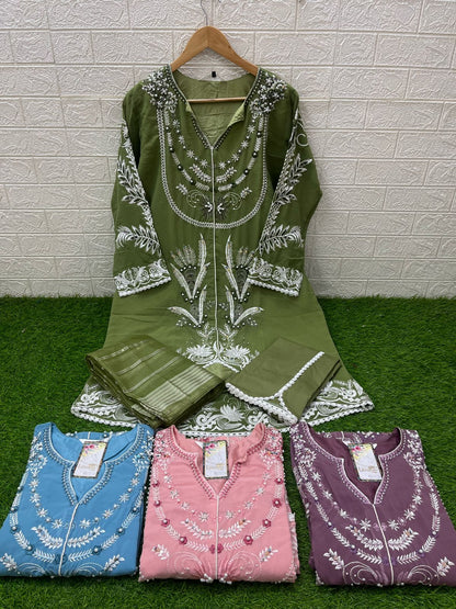 1451 New Colours Laxuria Trendz Faux Georgette Pakistani Readymade Suits Wholesale Rate