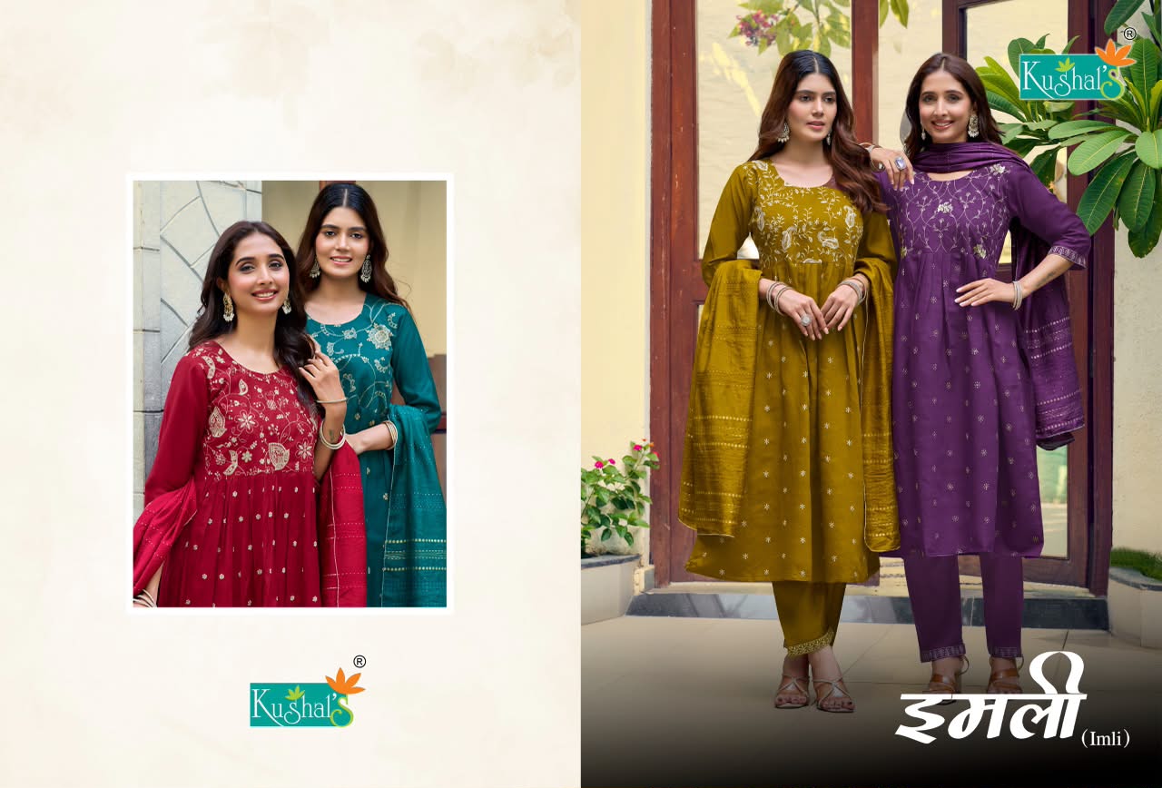 Imli Kushal Vatican Readymade Anarkali Suits Wholesaler Gujarat