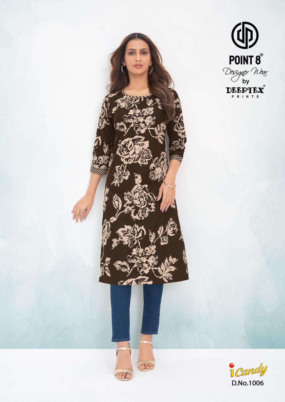 I Candy Vol 1 Point 8 Deeptex Prints Cotton Knee Length Kurtis Exporter