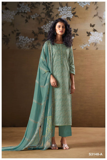 Iana S3148 Ganga Cotton Plazzo Style Suits Supplier India