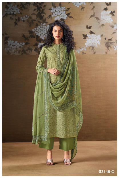 Iana S3148 Ganga Cotton Plazzo Style Suits Supplier India