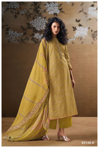 Iana S3148 Ganga Cotton Plazzo Style Suits Supplier India