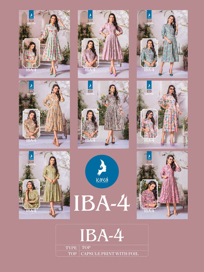 Iba 4 Kaya Capsule Anarkali Kurtis Wholesaler India