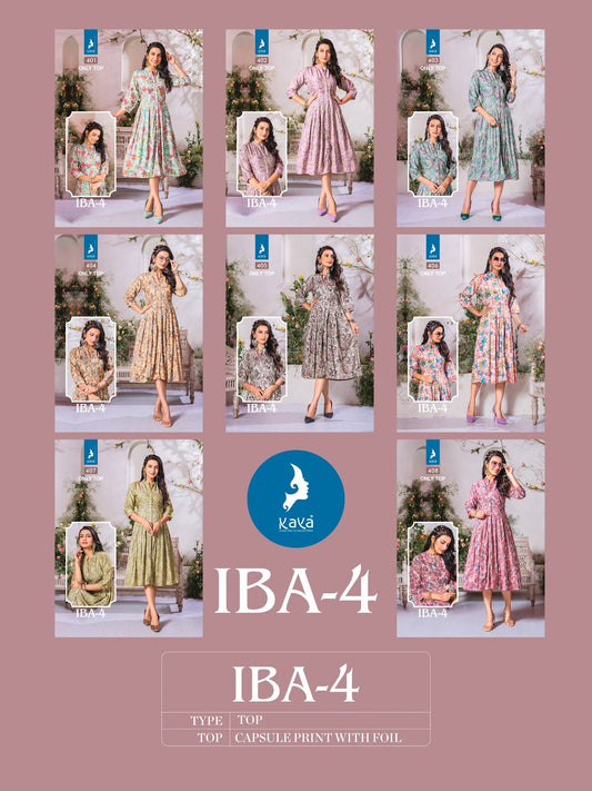 Iba 4 Kaya Capsule Anarkali Kurtis Wholesaler India