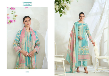 Ibadat 3 Kesar Cotton Pant Style Suits Wholesaler