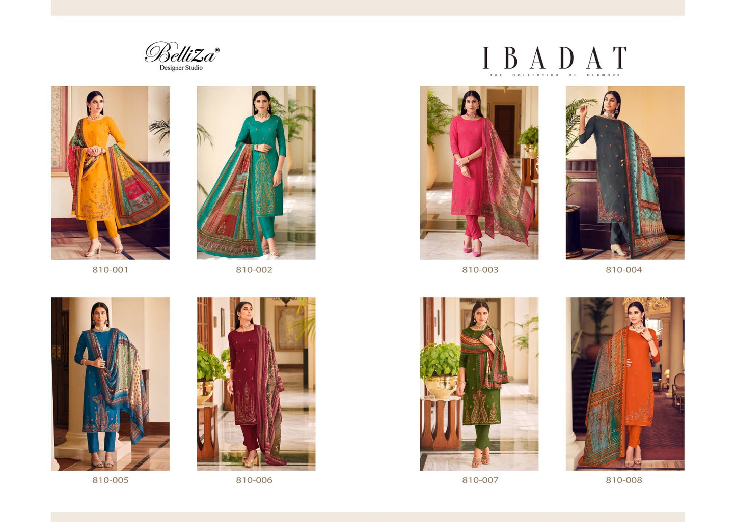 Ibadat Belliza Designer Studio Jaam Cotton Pant Style Suits