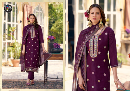 Ibadat Four Dots Crush Pant Style Suits Exporter India