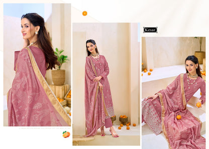 Ibadat Kesar Lawn Cotton Pant Style Suits Wholesaler India