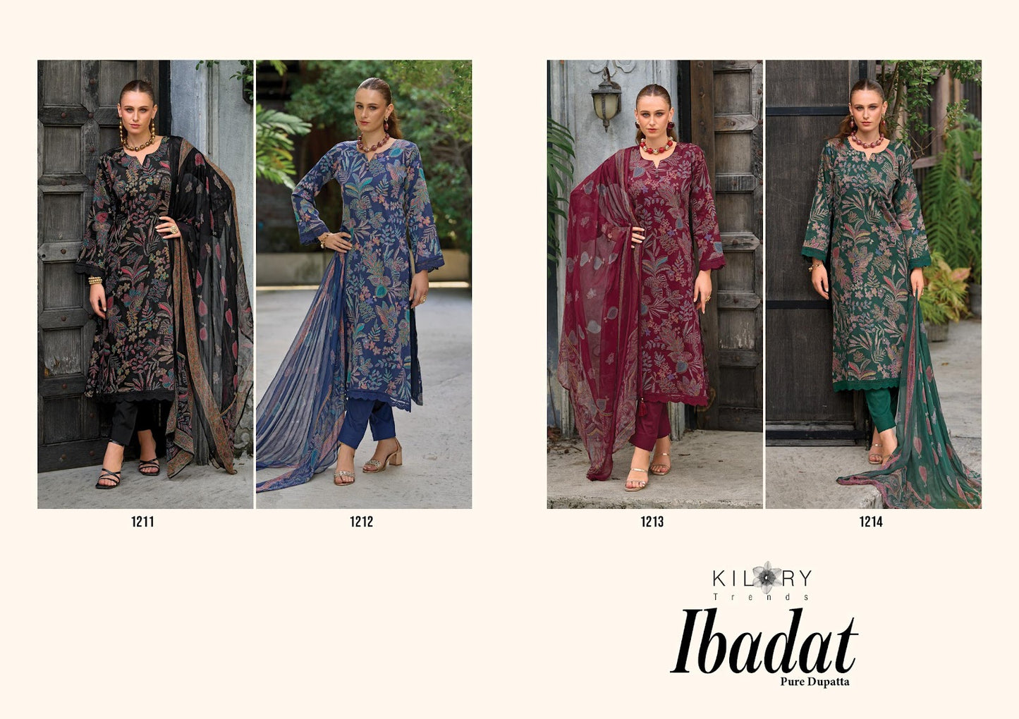 Ibadat Kilory Jaam Cotton Pant Style Suits Exporter India