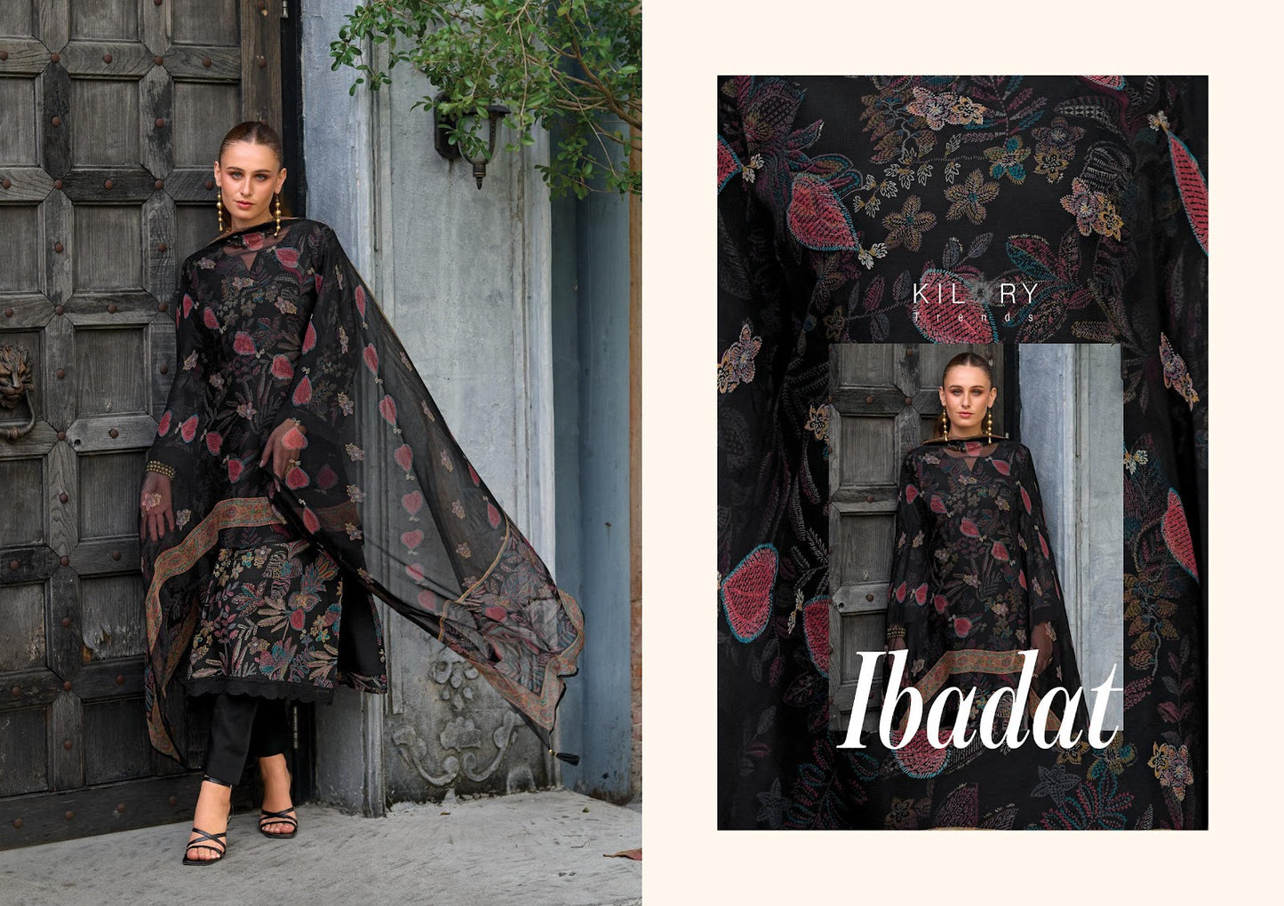 Ibadat Kilory Jaam Cotton Pant Style Suits Exporter India