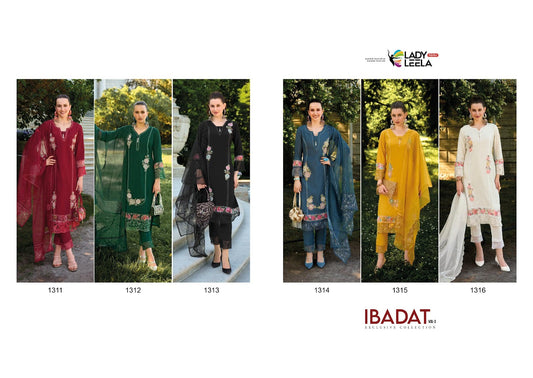 Ibadat Vol 3 Ladyleela Viscose Silk Readymade Pant Style Suits Wholesaler