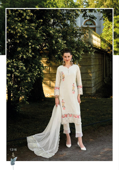 Ibadat Vol 3 Ladyleela Viscose Silk Readymade Pant Style Suits Wholesaler