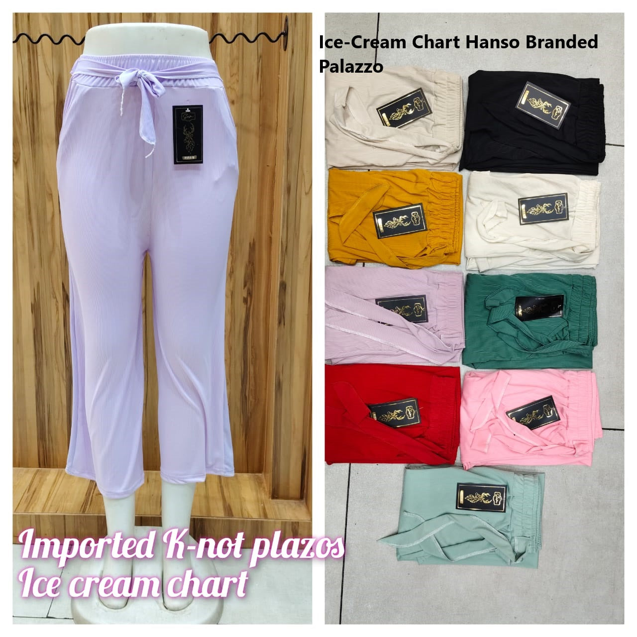 Ice Cream Chart Hanso Imported Branded Palazzo Exporter