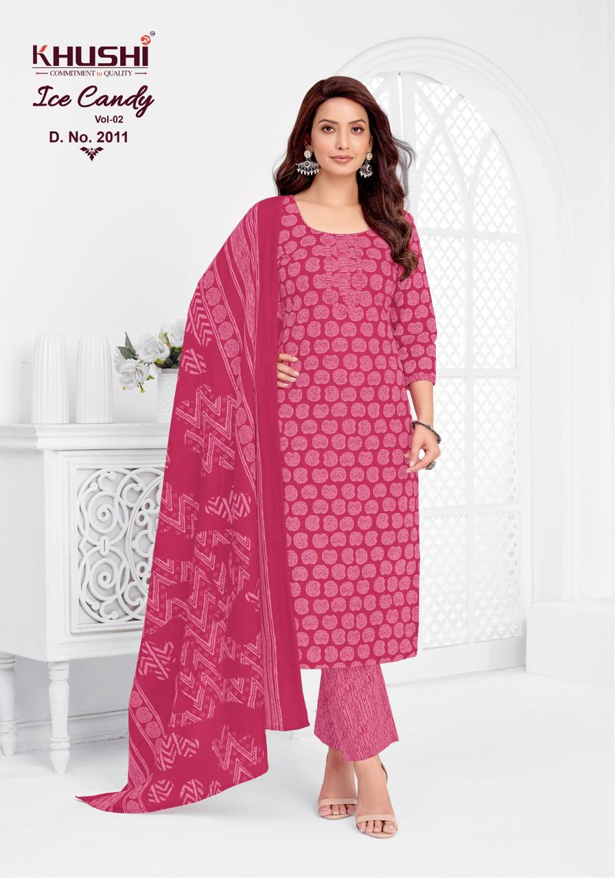Ice Candy Vol 2 Khushi Cotton Dress Material Wholesaler