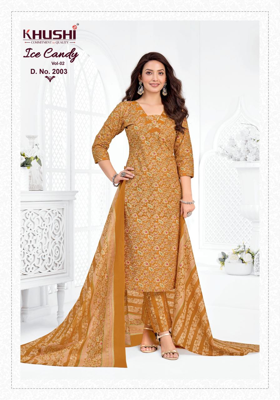 Ice Candy Vol 2 Khushi Cotton Dress Material Wholesaler