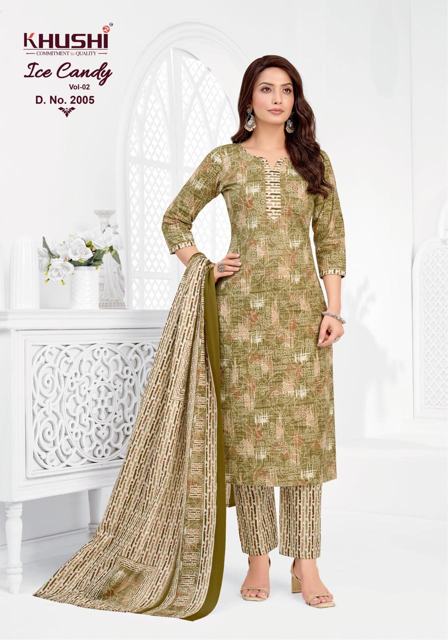 Ice Candy Vol 2 Khushi Cotton Dress Material Wholesaler