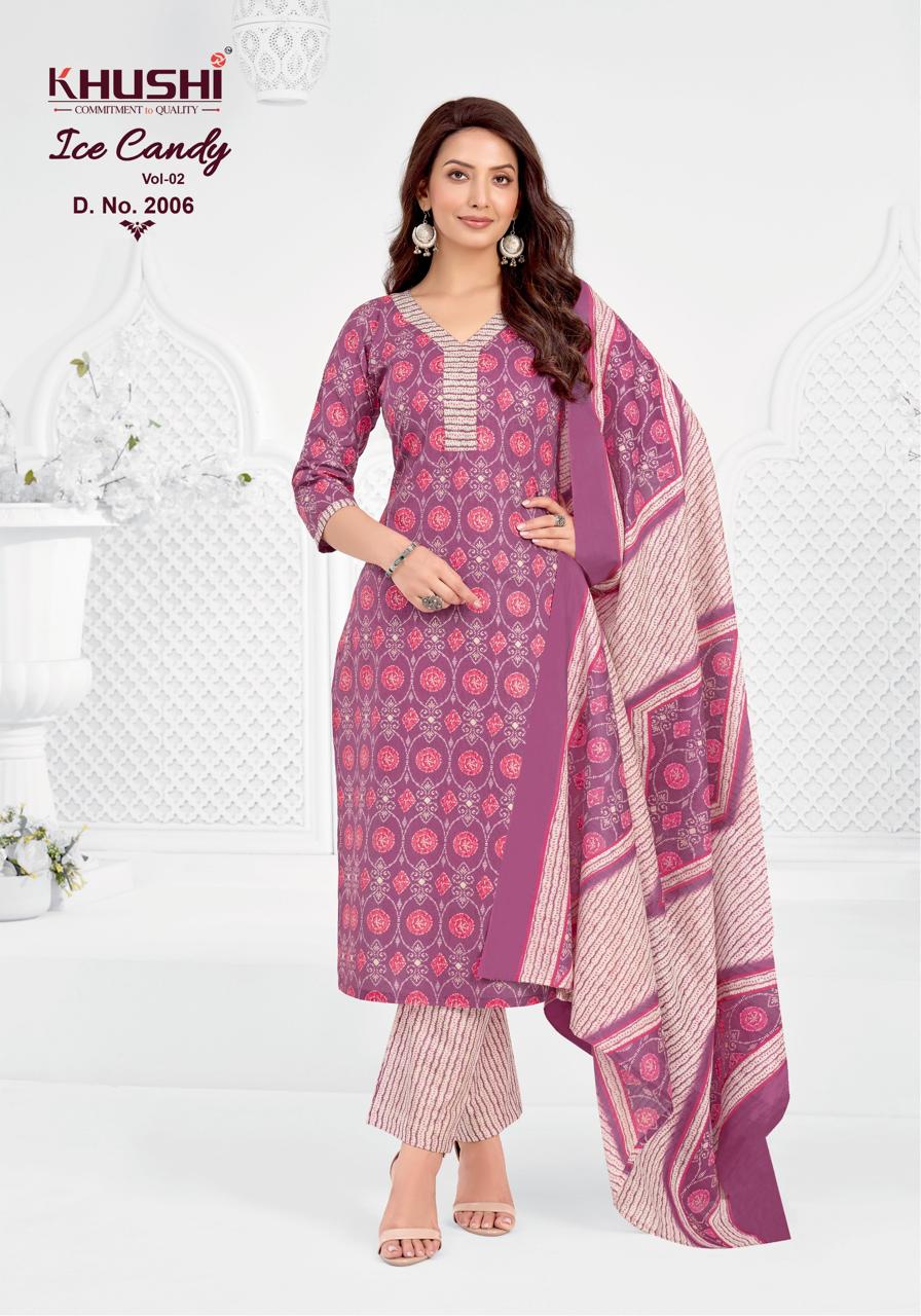 Ice Candy Vol 2 Khushi Cotton Dress Material Wholesaler