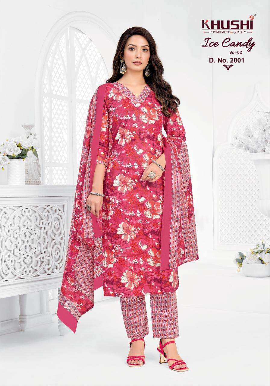 Ice Candy Vol 2 Khushi Readymade Cotton Pant Suits Manufacturer India
