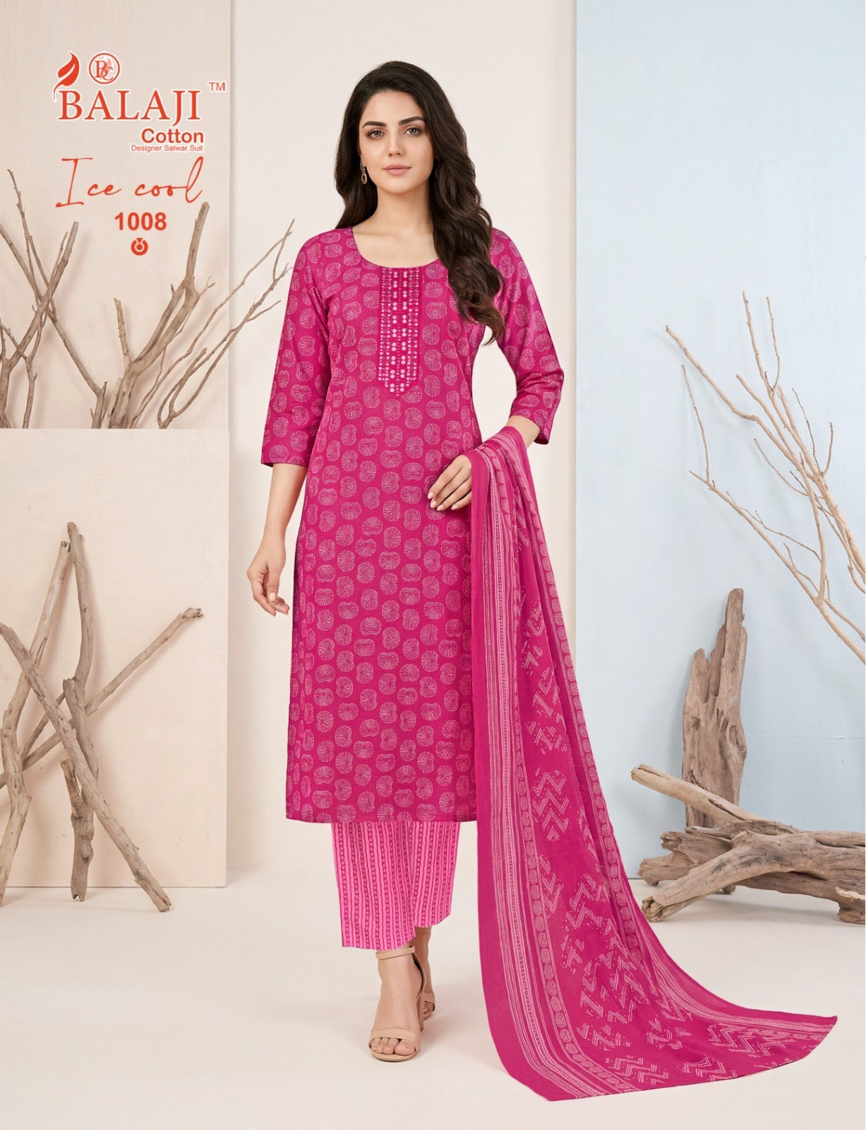 Ice Cool Vol 1 Balaji Readymade Cotton Pant Suits Wholesale