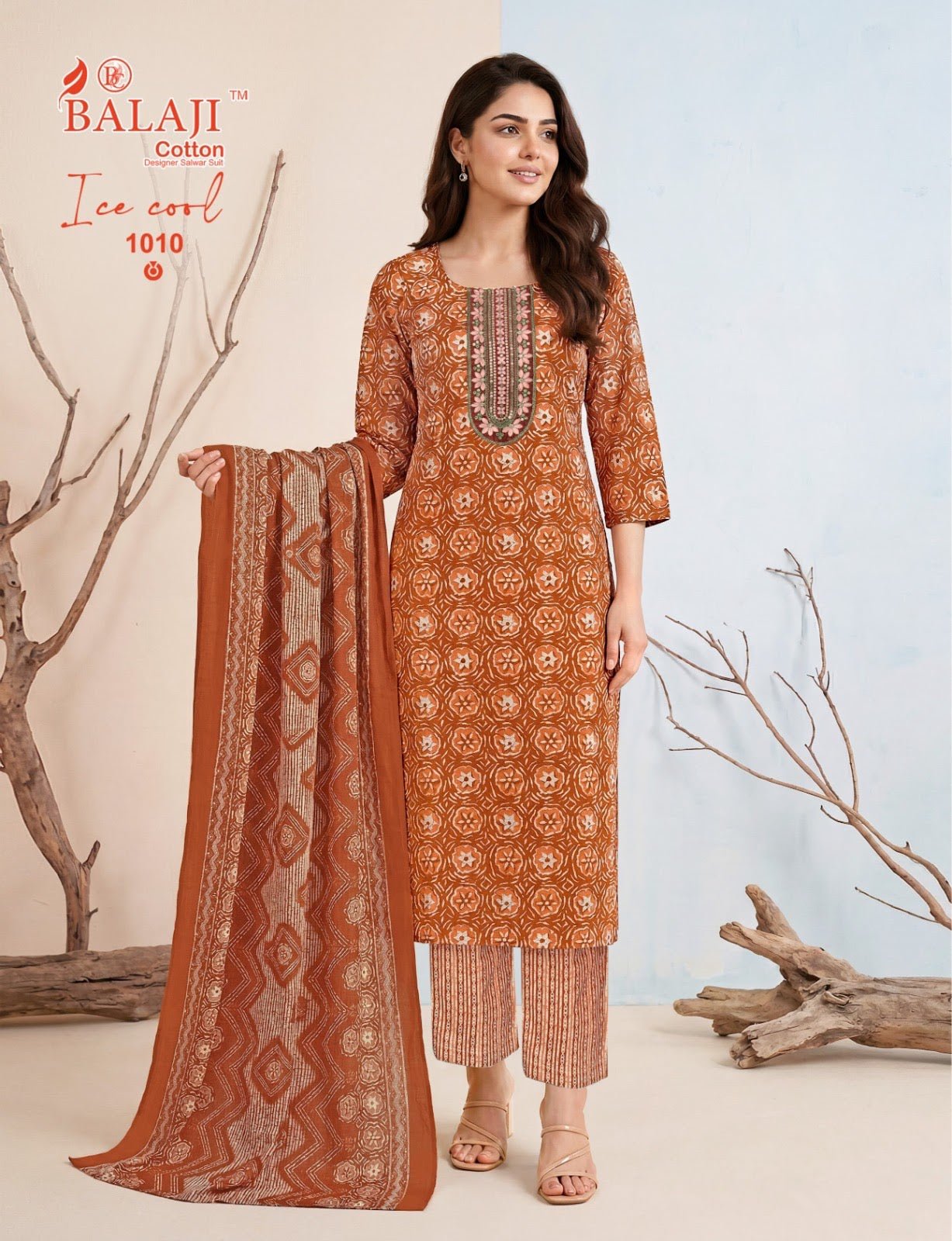 Ice Cool Vol 1 Balaji Readymade Cotton Pant Suits Wholesale