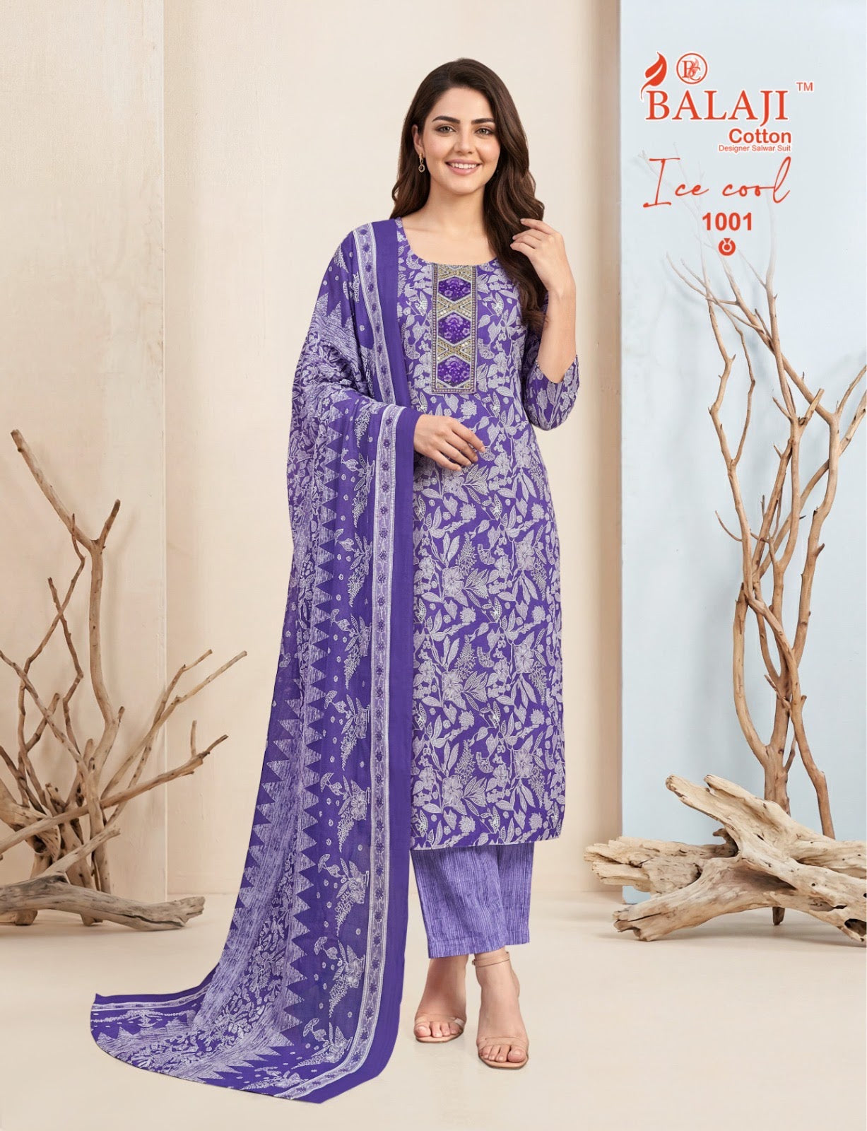 Ice Cool Vol 1 Balaji Readymade Cotton Pant Suits Wholesale