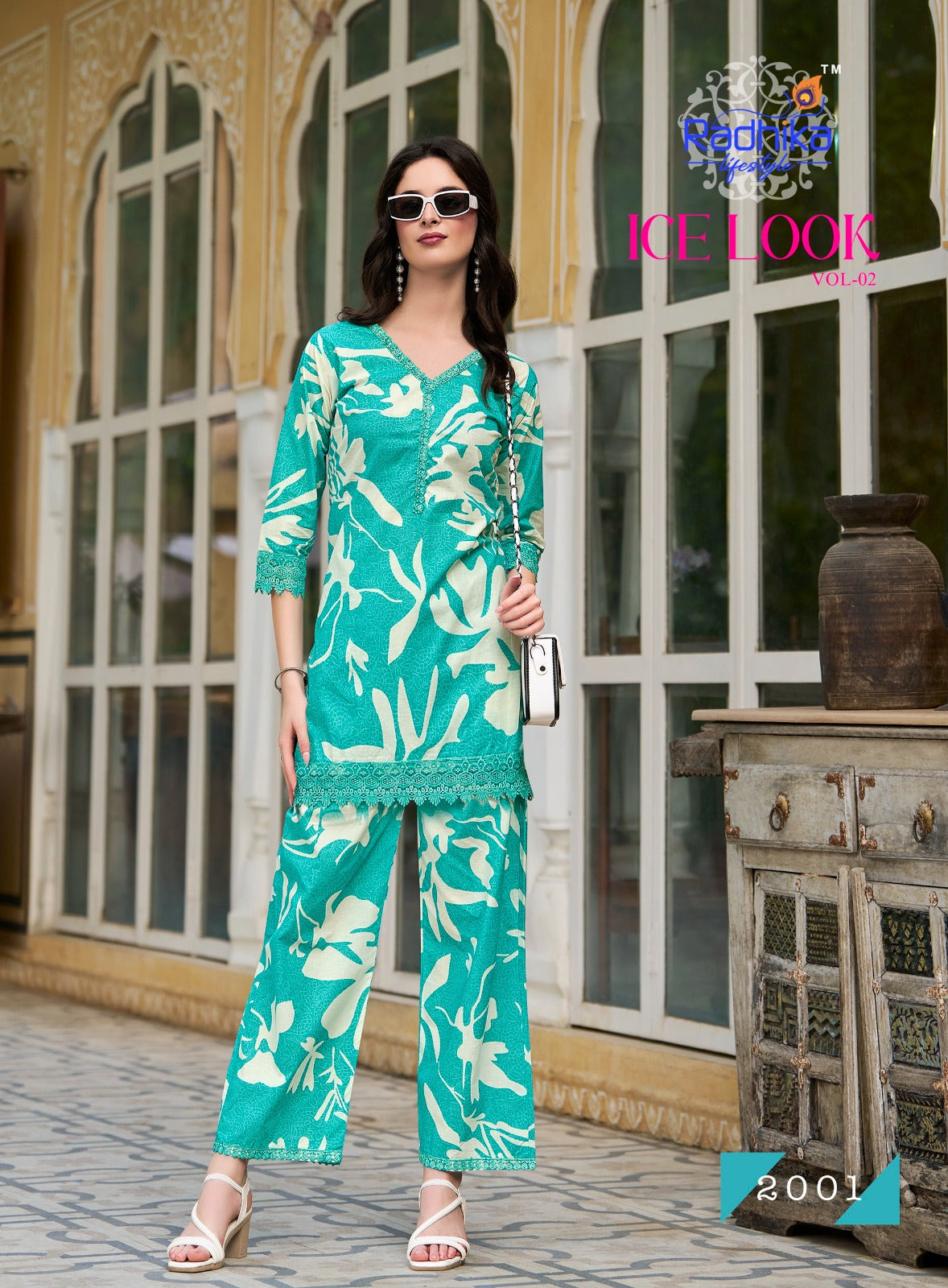 Ice Look Vol 2 Radhika Lifestyle Cotton Kurti Plazzo Set Wholesale Price