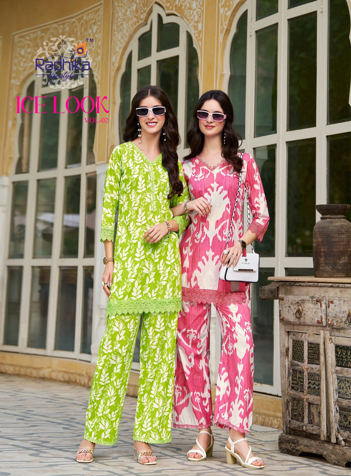 Ice Look Vol 2 Radhika Lifestyle Cotton Kurti Plazzo Set Wholesale Price