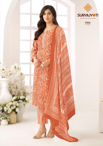 Ice Look Vol 5 Suryajyoti Cotton Dress Material Exporter Ahmedabad