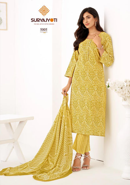 Ice Look Vol 5 Suryajyoti Cotton Dress Material Exporter Ahmedabad