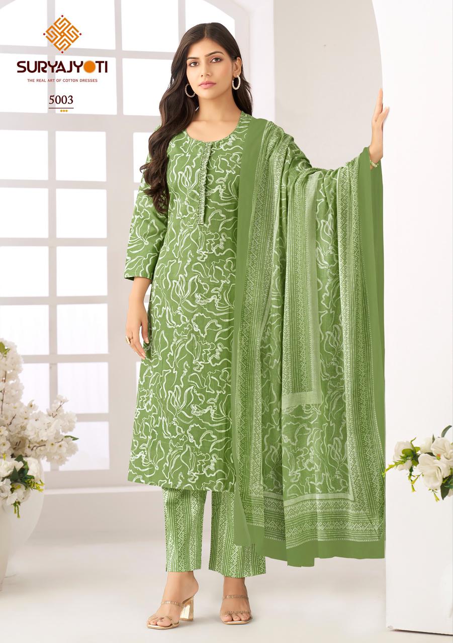 Ice Look Vol 5 Suryajyoti Cotton Dress Material Exporter Ahmedabad