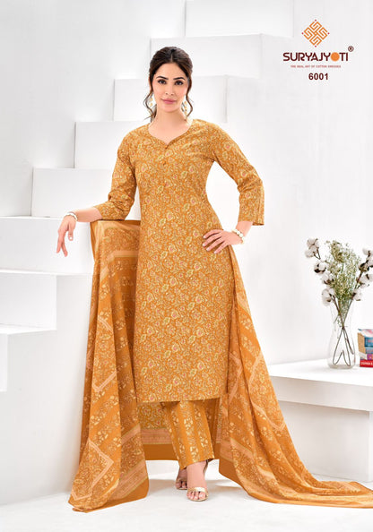 Ice Look Vol 6 Suryajyoti Readymade Cotton Pant Suits Supplier India