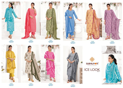 Ice Look Vol 7 Suryajyoti Cotton Dress Material Manufacturer Ahmedabad
