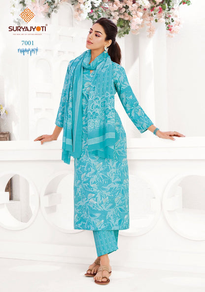 Ice Look Vol 7 Suryajyoti Cotton Dress Material Manufacturer Ahmedabad