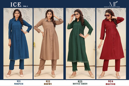 Ice Vol 1 Moksh Rinkal Kurti Pant Set Wholesale Price